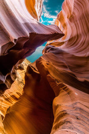 Antelope Canyon blå himmel — Xiaomi Pad 8 Pro Wallpapers