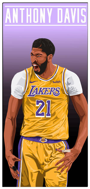 Anthony Davis Vektorkunst tapet. — iPhone 11 Pro Max Wallpapers