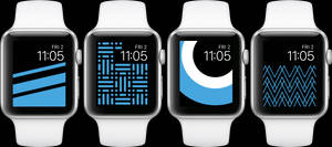 Apple Watch blå tema grænseflader tapet — Apple Watch Wallpapers