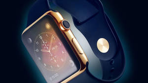 Apple Watch luksuriøs guldkant tapet — Apple Watch Wallpapers