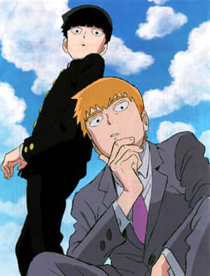 Arataka Reigen viser sin psykiske kraft i aktion — Galaxy Z Fold 8 Wallpapers