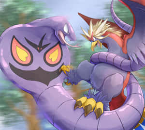 Arbok mod Braviary — Pokemon telefon Wallpapers