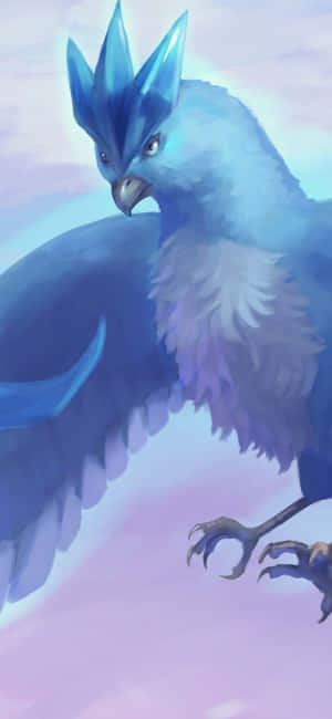 Articuno i pastelgradientbaggrund — Huawei nova 15 Max Wallpapers