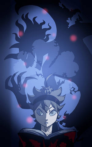Liebe Black Clover animeret Asta tapet — Galaxy Tab S9 FE Wallpapers