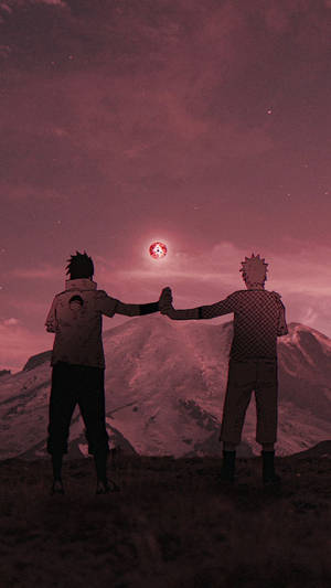 Bagfra Sasuke Naruto iPhone Anime — Naruto og sasuke Wallpapers
