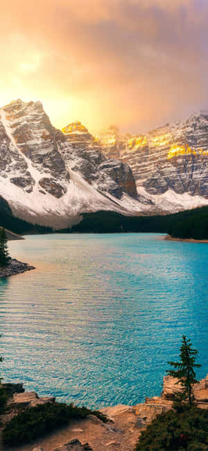Banff National Park solopgang — Galaxy A17 Wallpapers