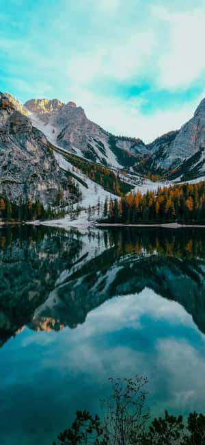Banff Nationalpark Snedækkede Bjerge — Vivo V70 FE Wallpapers