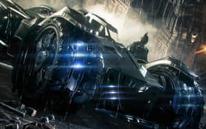 Batman Monsterbil i Regn — Batman Wallpapers