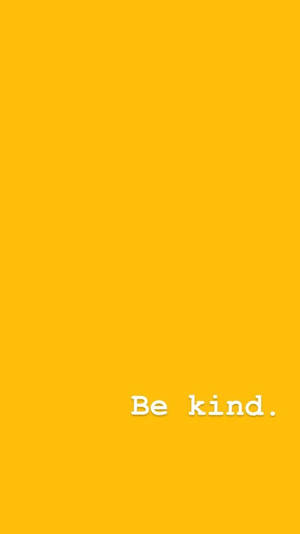 Be Kind Citat mod sød pastelgul æstetik — Pastelgul æstetik Wallpapers