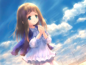 Bedende anime barn tapet — Anime børn Wallpapers