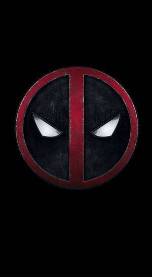 Deadpool maskelogo ikon låseskærm baggrund. — Låseskærm Wallpapers