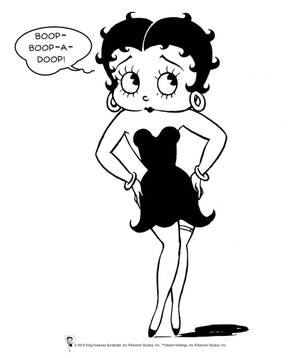 Betty Boop Tegneseriekunst tapet — Galaxy Z Fold Wallpapers