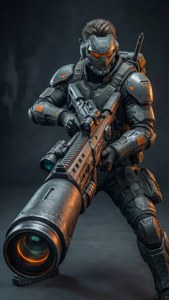 Rog Ally omdannet til et sci-fi-våben med tilbehør. — iPhone Se Wallpapers