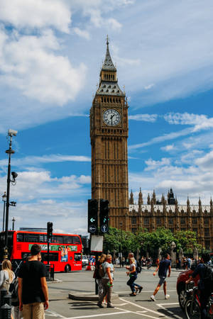 Big Ben og Fodgængere — Huawei MatePad 11.5 S (2025) Wallpapers