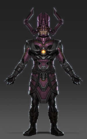Billedtekst: Den mægtige Galactus svævende over en planet — Nubia Flip2 Wallpapers