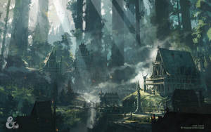 Billedtekst: Et episk fantasy-eventyr venter — Daggry Wallpapers