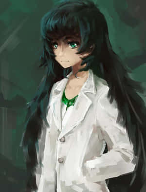 Billedtekst: Maho Hiyajo - Den brilliante videnskabskvinde — Galaxy Z Fold 8 Wallpapers