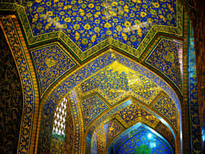 Billedtekst: Majestætiske Sheikh Lotfollah-moske i Isfahan