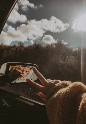 Biltur Og Himmel Tumblr Æstetik tapet — Oppo Pad 4 Pro Wallpapers