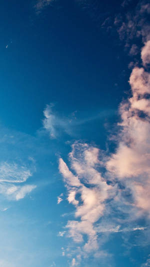 Blå himmel skyer — Æstetiske skyer Wallpapers