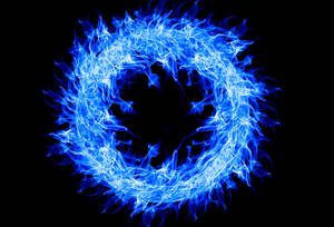 Blå ildring — Neon blå Wallpapers