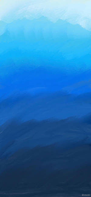 Blå malingsnuancer minimalistisk Android — Galaxy Note Wallpapers