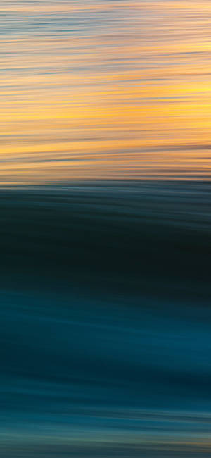 Blå Og Guld Penselkunst tapet — iPhone 15 Plus Wallpapers