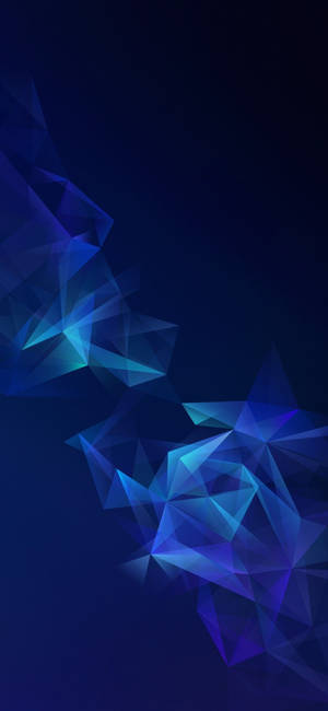 Blå trekanter Galaxy S10 tapet — iPhone 8 Plus Wallpapers