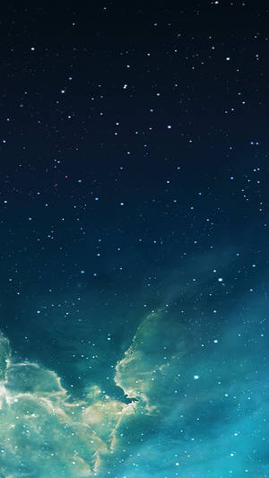 Blågrøn galakse-telefon — Galaxy telefon Wallpapers