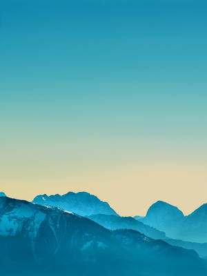 Blågrønt bjerg iPad Mini — iPad Mini Wallpapers