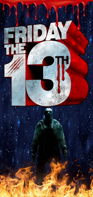 Blodig Friday The 13th filmplakat tapet — iPhone 17 Wallpapers