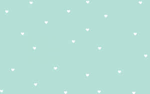 Pastelgrøn baggrund — Hjerter Wallpapers
