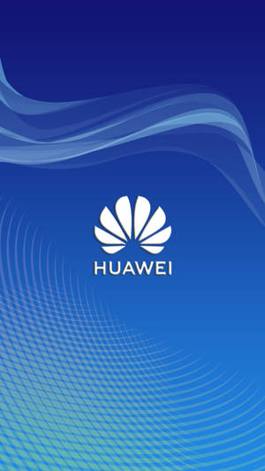Blue Huawei Logo mobilt tapet — Huawei Wallpapers