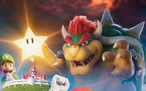 Bowser i en episk positur på en 2560 x 1600 baggrund — MacBook Air M1 Wallpapers