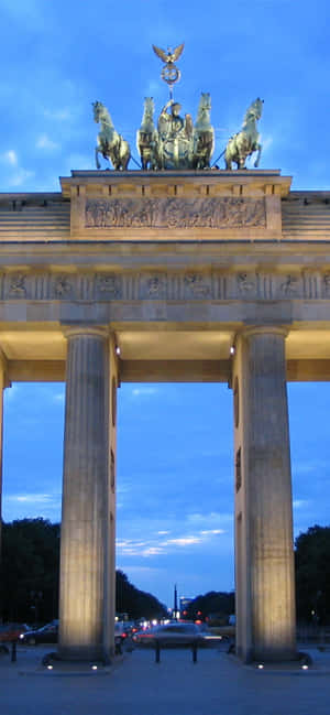 Brandenburger Tor Quadriga klar blå himmel — Huawei nova 15 Max Wallpapers