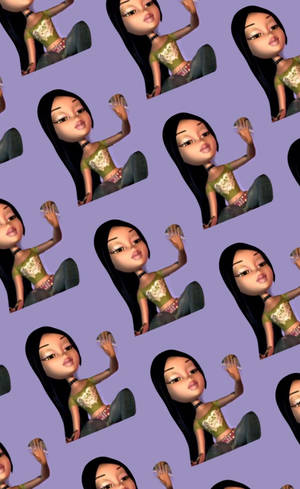 Bratz Dukke digital kunst wallpaper — Galaxy Tab S9 FE Wallpapers