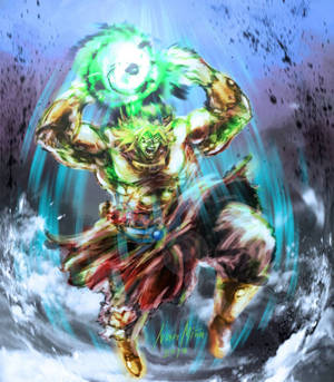 Broly signaturteknik Eraser Cannon tapet — Galaxy Z Fold Wallpapers