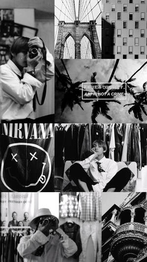 BTS Æstetisk BNW Kim Taehyung — Bts æstetik Wallpapers