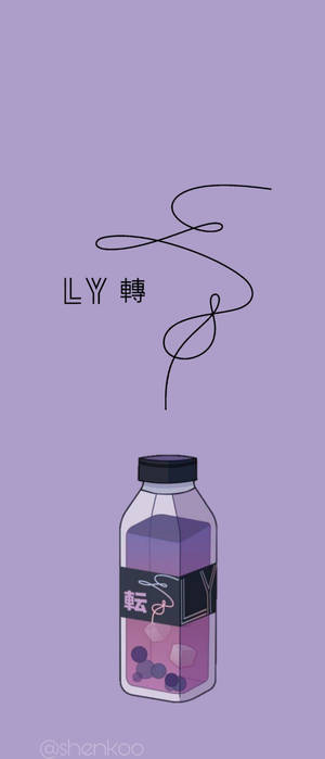 BTS Aesthetic Love Yourself Purple — Galaxy Z Flip Wallpapers