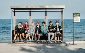 BTS gruppebillede YNWA baggrund — Bts gruppebillede GIF Wallpapers