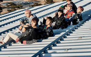 BTS gruppebillede Spring Day baggrund — Bts gruppebillede GIF Wallpapers