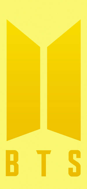 BTS-logo i gult tapet