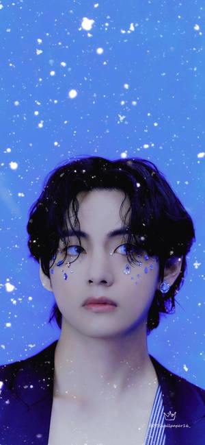 BTS Tae Hyung ansigtssmykker — iPhone 18 Wallpapers