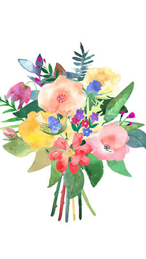 Buket af blomster floral iPhone — Blomstret iPhone Wallpapers