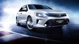 Camry Hvid Toyota 4K Med Røg — 4K Wallpapers