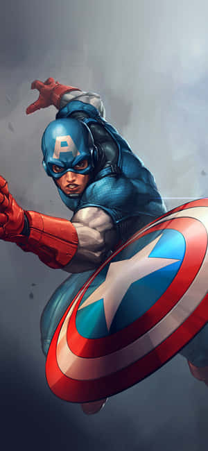 Captain America Cool — iPhone 16 Pro Wallpapers