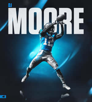 Carolina Panthers DJ Moore Mørkeblå — Oppo Find N6 Wallpapers
