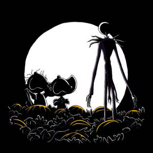 Charlie Brown Halloween vektorkunst tapet — Uhyggelig halloween Wallpapers