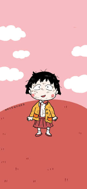 Chibi Maruko Chan baggrund — ZTE Blade V80 Design Wallpapers
