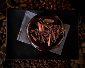 Chokoladekage kaffebønner tapet. — 5:4 Wallpapers